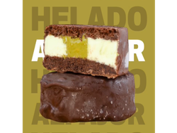 Alfajor helado de Pistacho