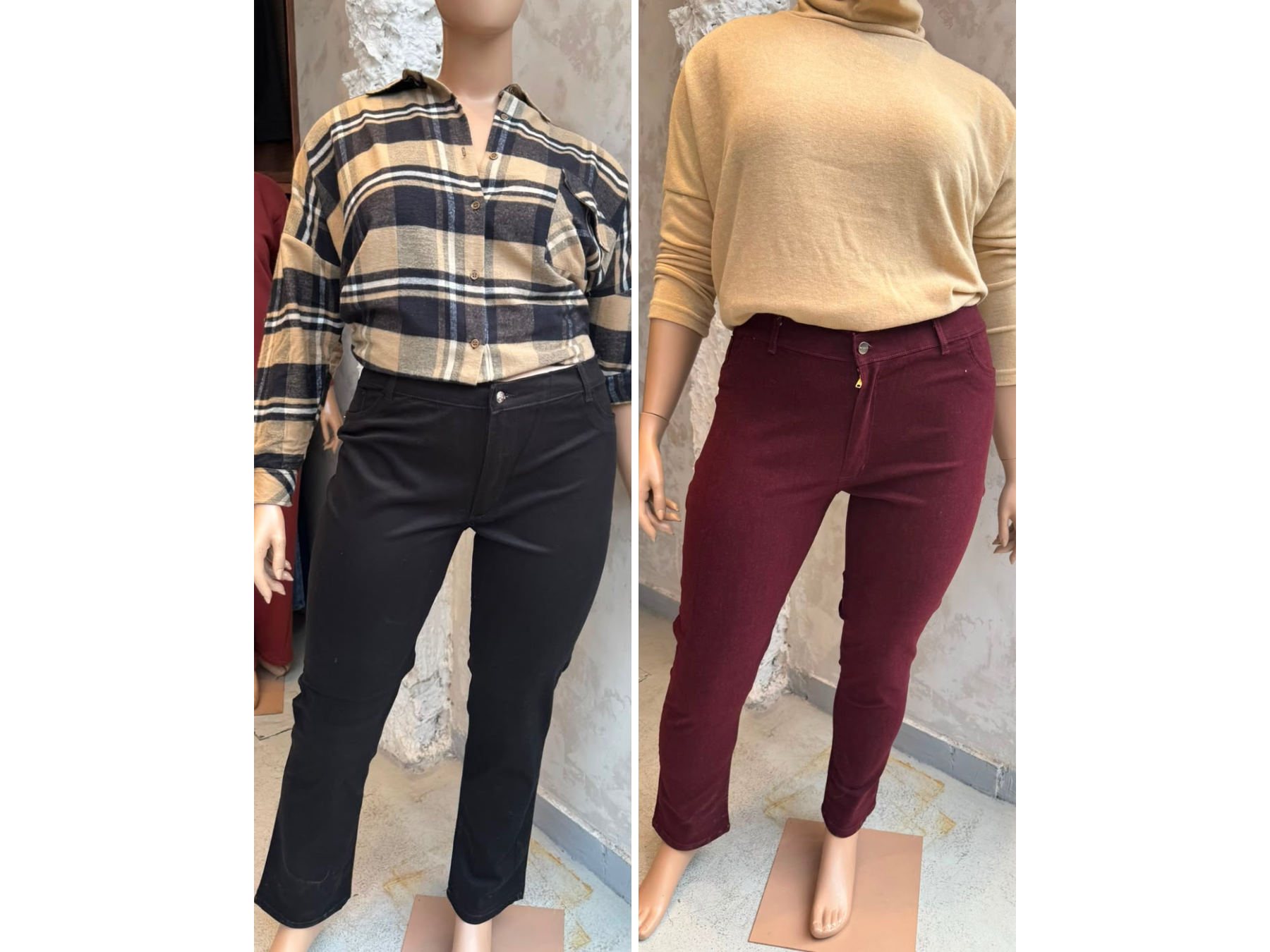 Pantalón gabardina gamuzado