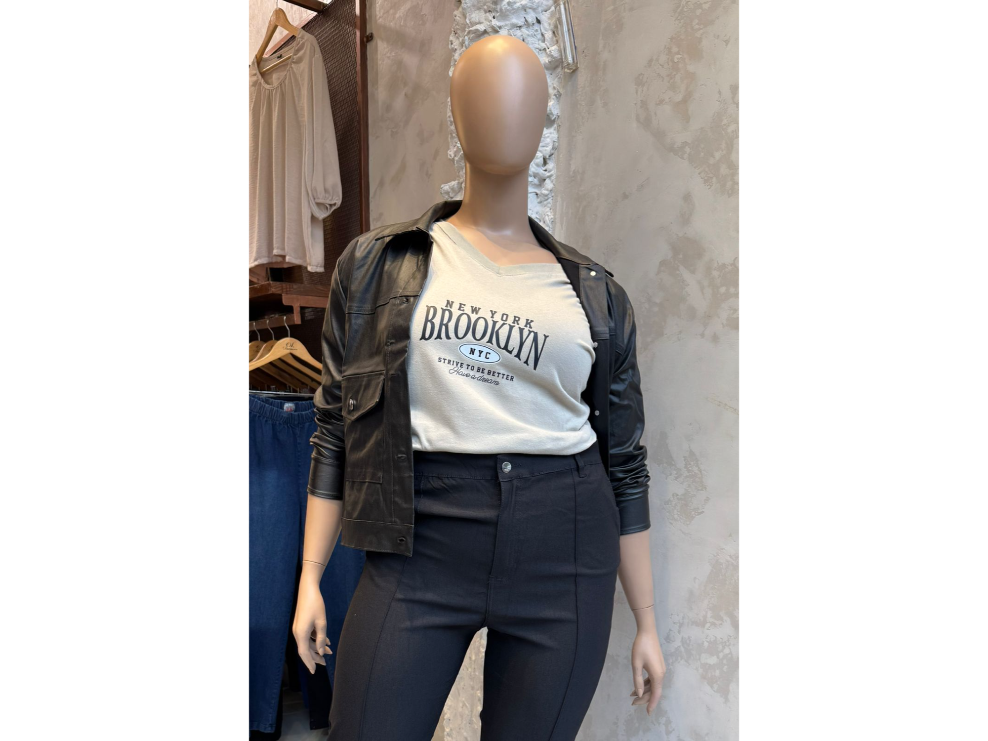 Campera de bengalina engomada ART. 439