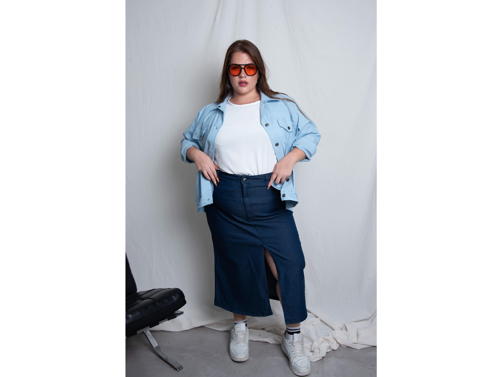 Pollera larga de jeans ART. P101