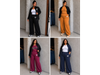 Pantalón wide leg rústico con estampa MICHELL