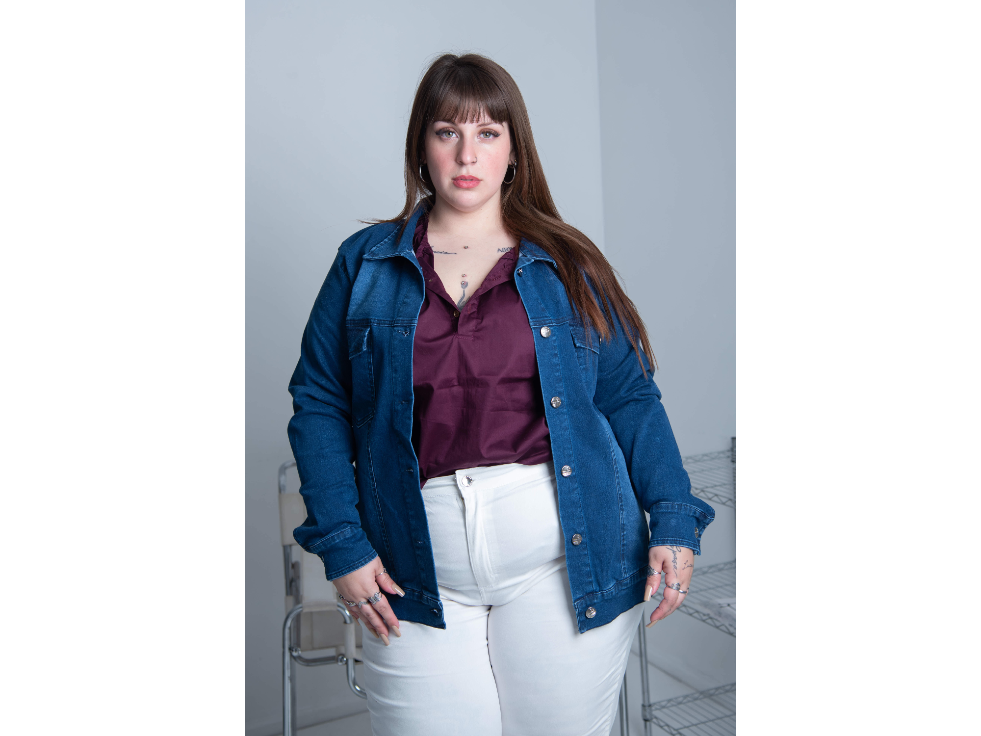 Campera de jeans clásica elastizada azul ART. 407