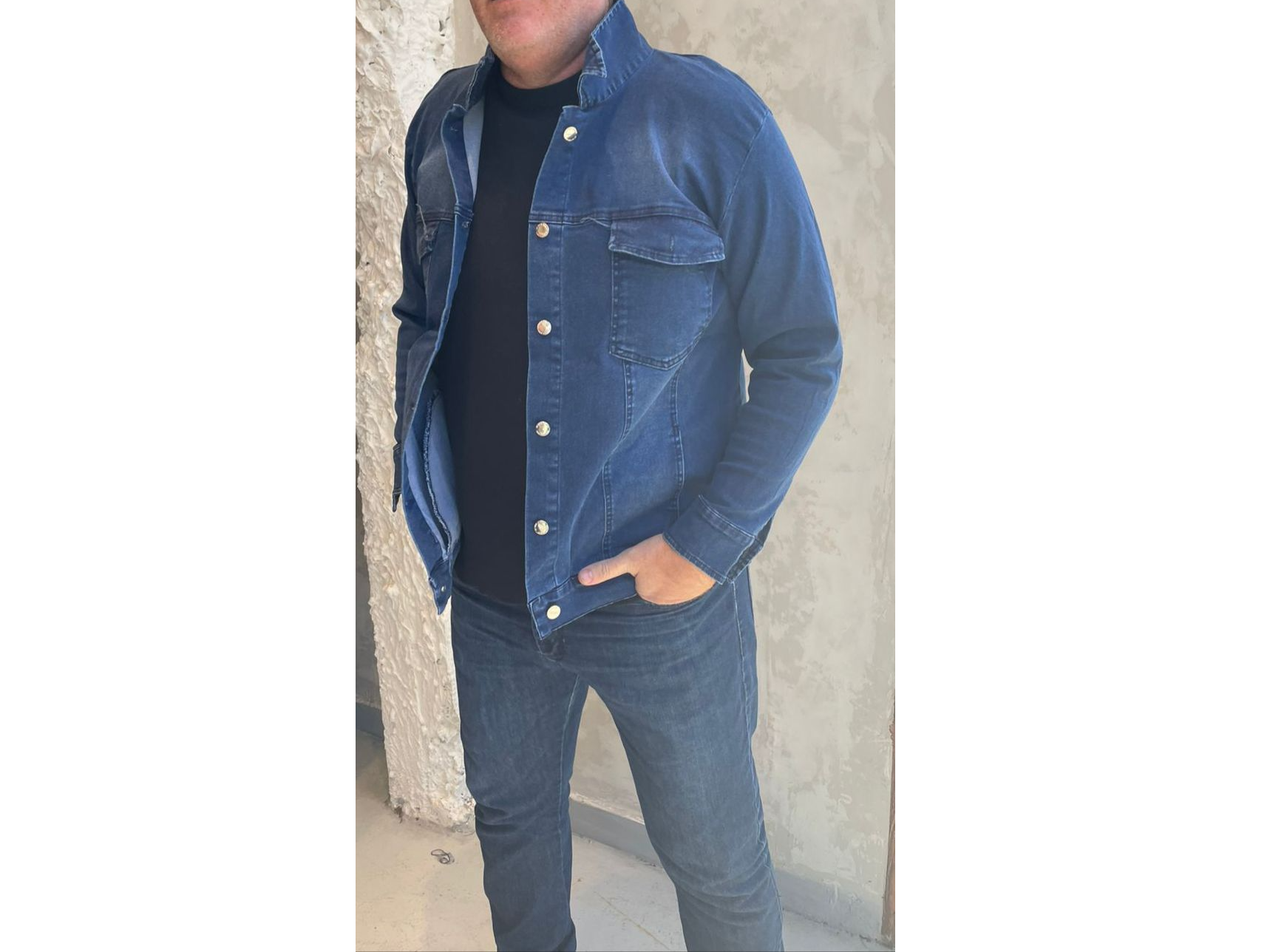 Campera de jeans clásica elastizada azul ART. 407