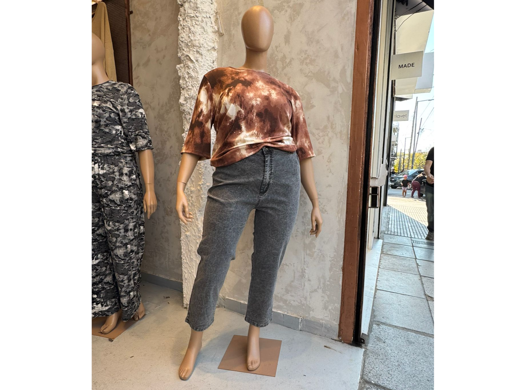 Jeans negro nevado tobillero ART. 128 M