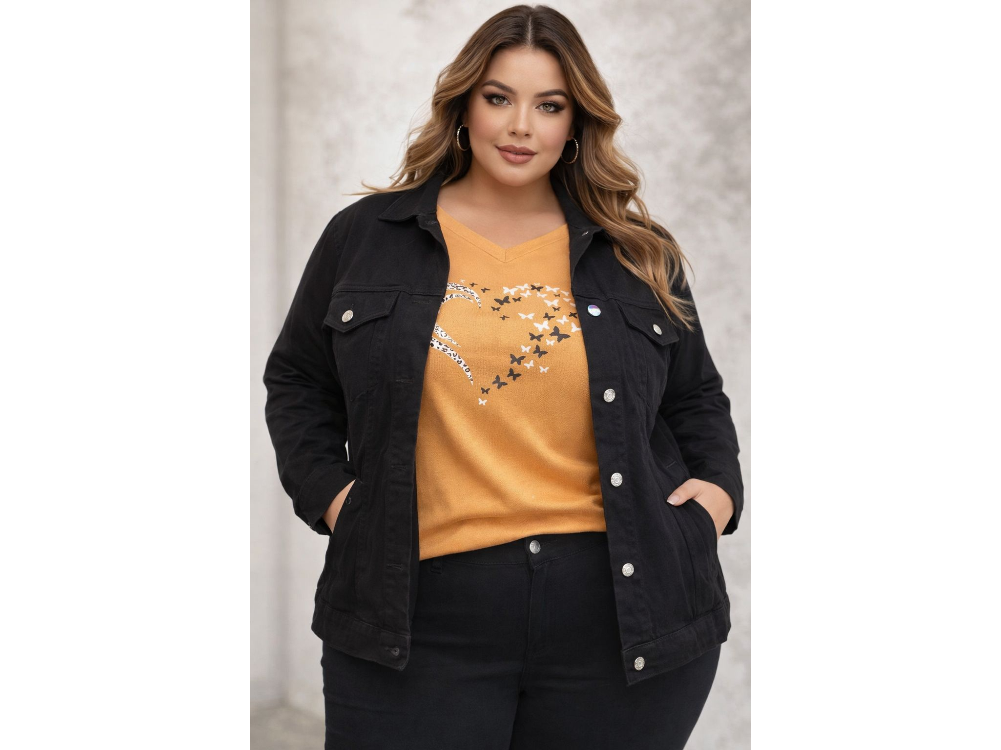 Campera de jeans súper elastizada clasica ART. 407 N