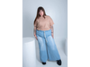 Palazzo wide leg de jeans celeste ART. 875 M