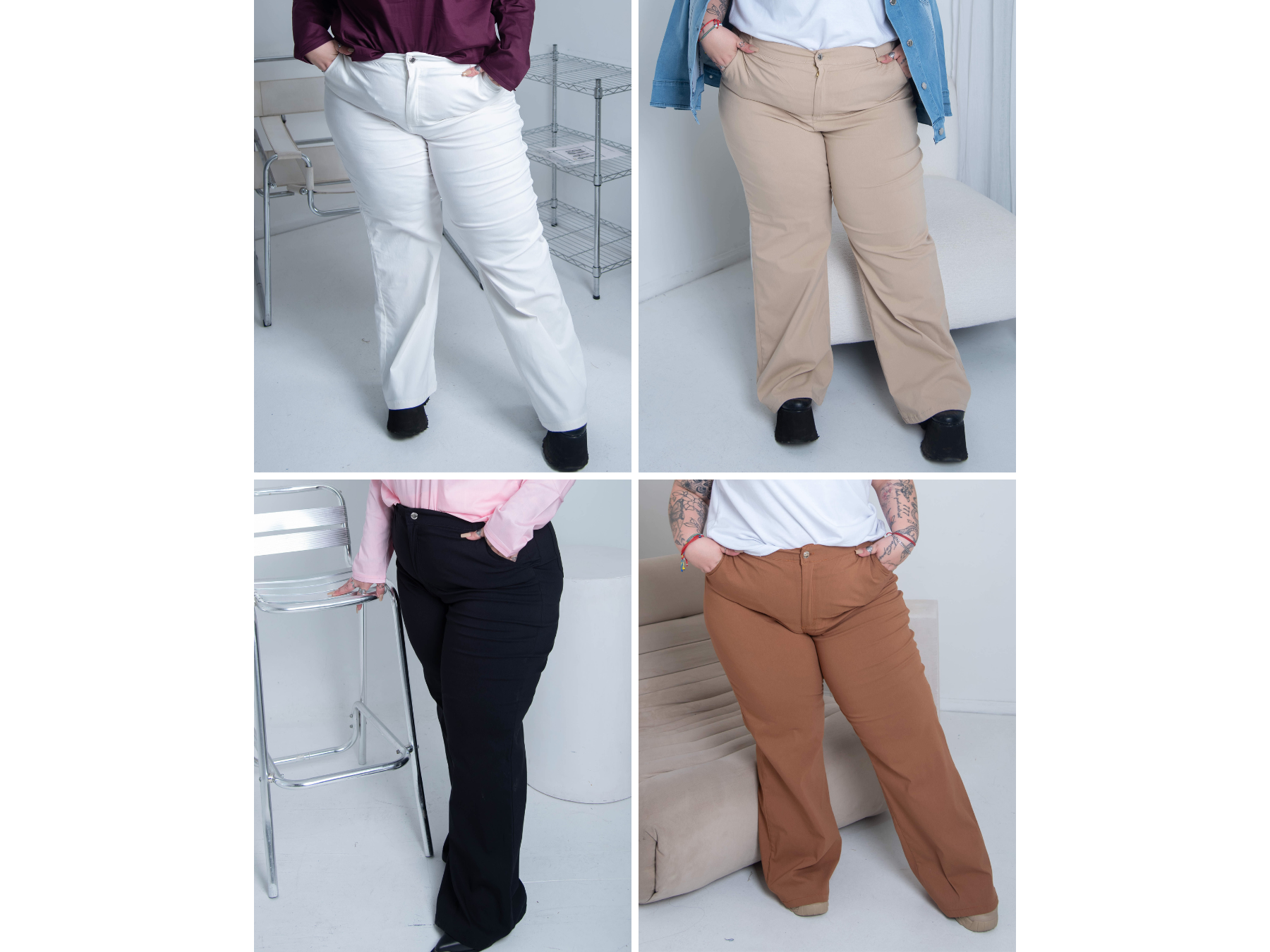 Pantalón de bengalina wide leg ART. 188