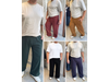 Pantalón de friza con recortes y elástico en la cintura ART. 810