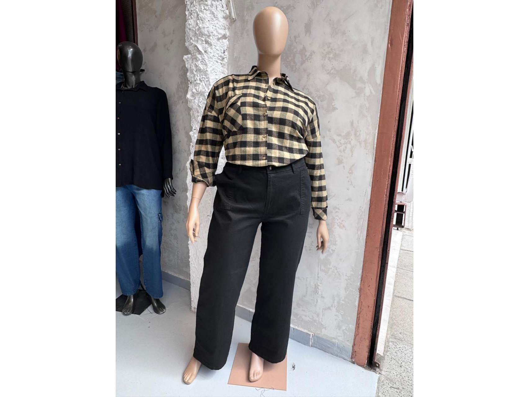 Palazzo de jeans negro intenso ART. 856