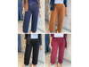 Pantalón wide leg rústico CON alforza ART. 852