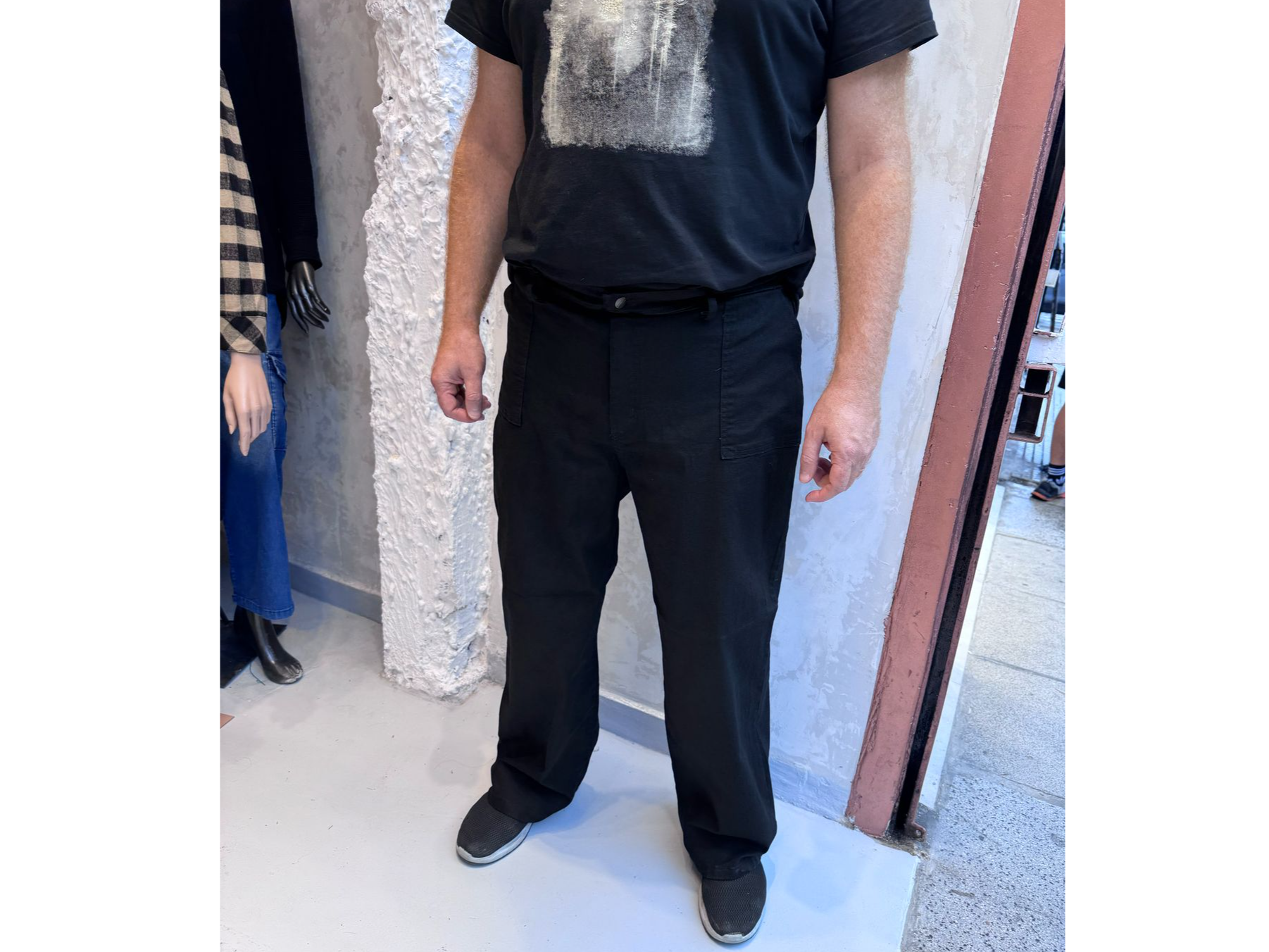 Palazzo de jeans negro intenso ART. 856