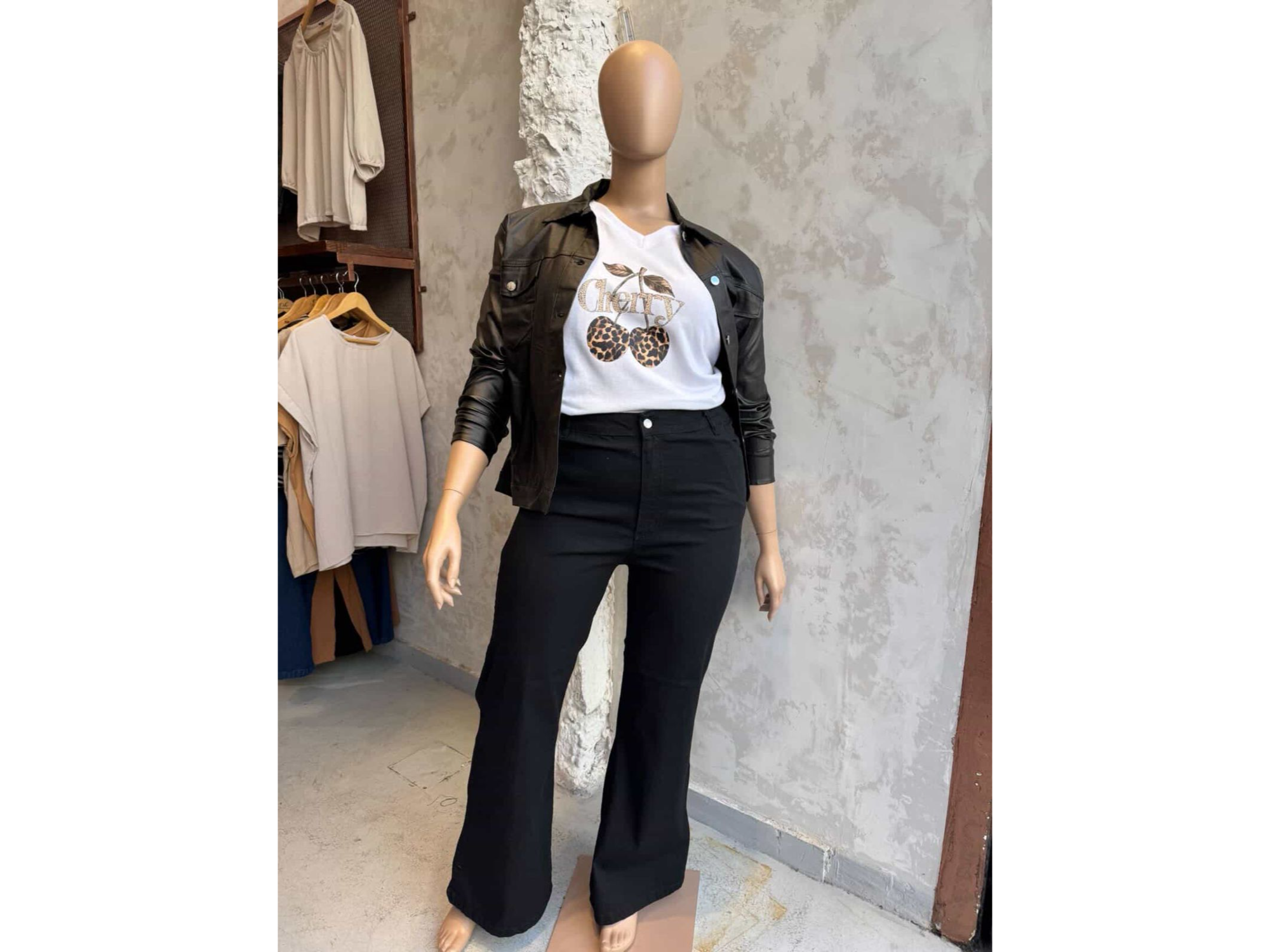 Jeans elastizado oxford negro intenso ART. CECY N
