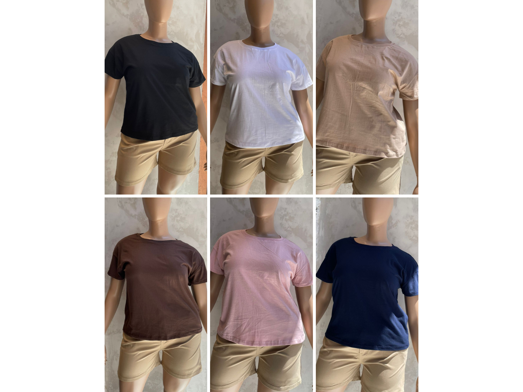 Remera básica en tela jersey escote redondo ART. 600