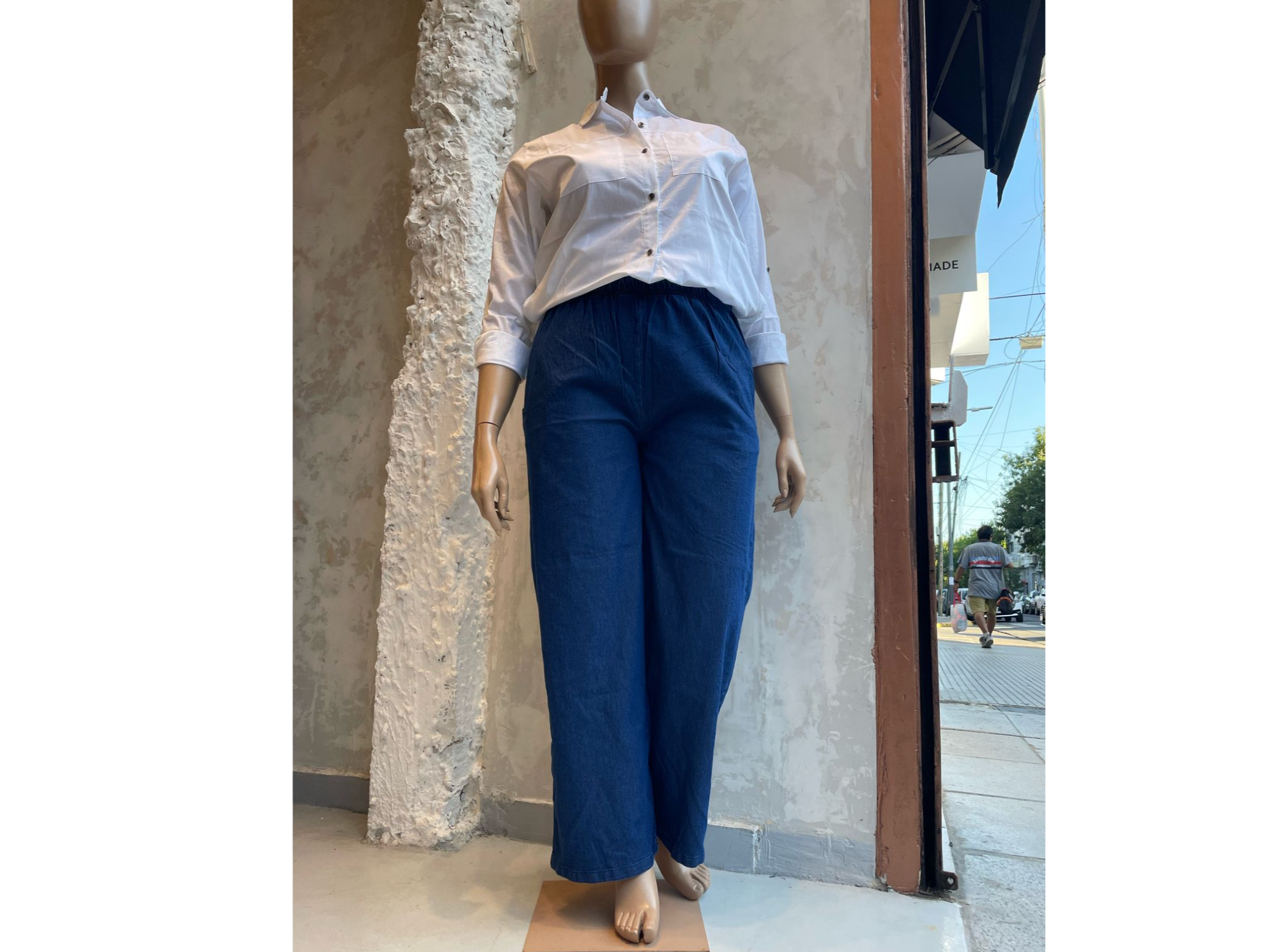 Palazzo de jeans clásico azul ART. 851