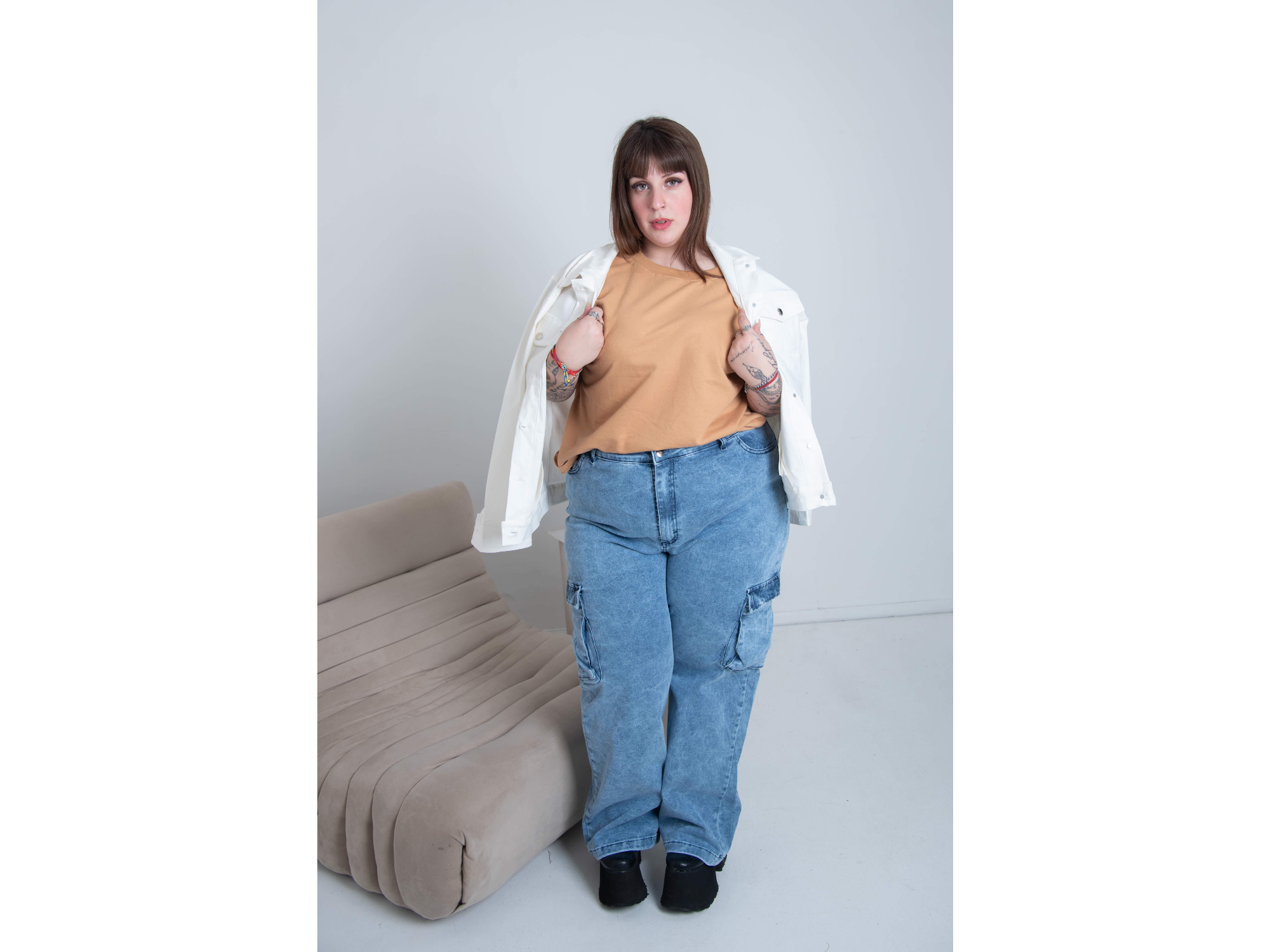 Jeans wide leg nevado cargo ART. 169 M