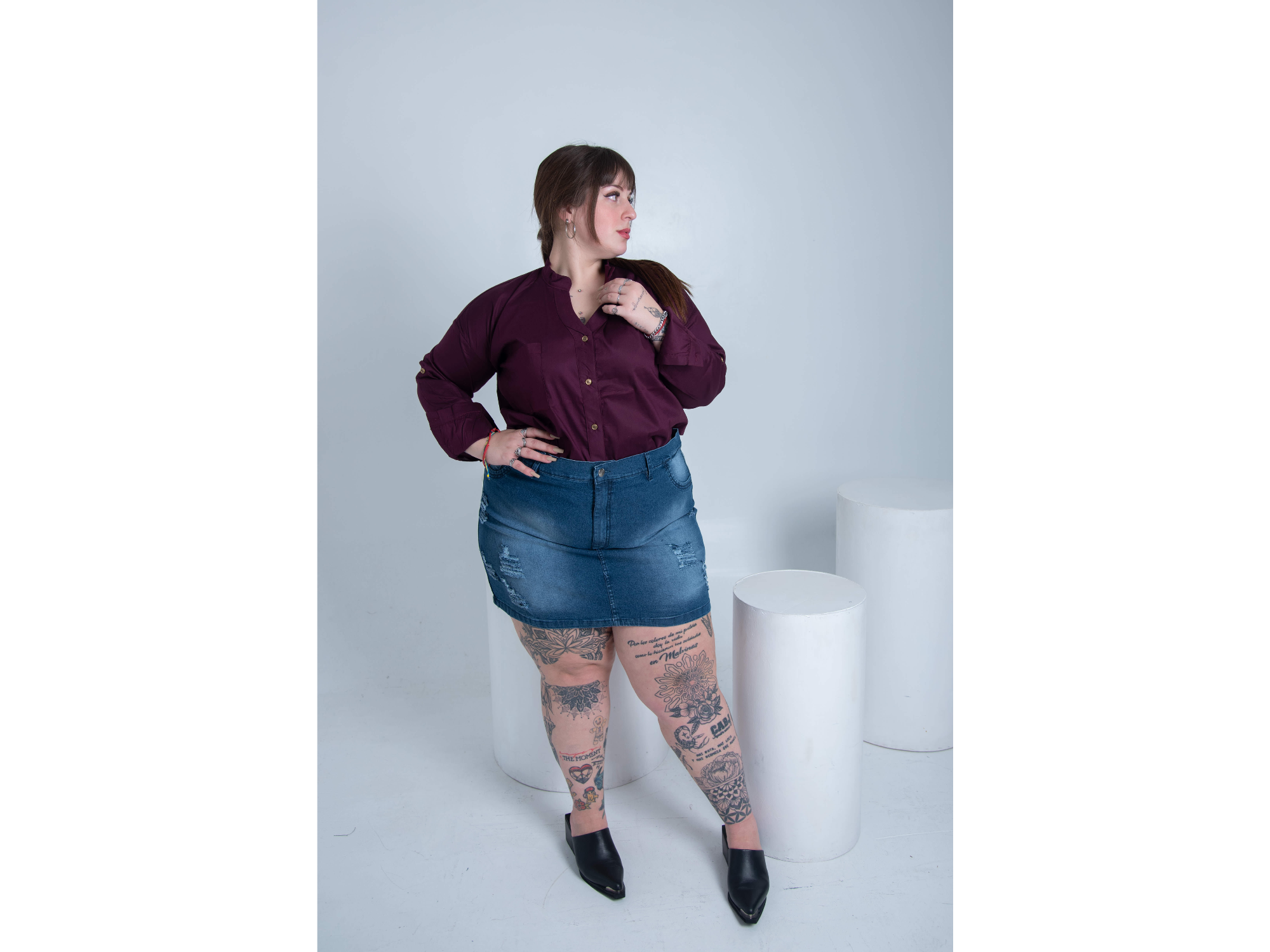 Pollera mini de jeans ART. P111