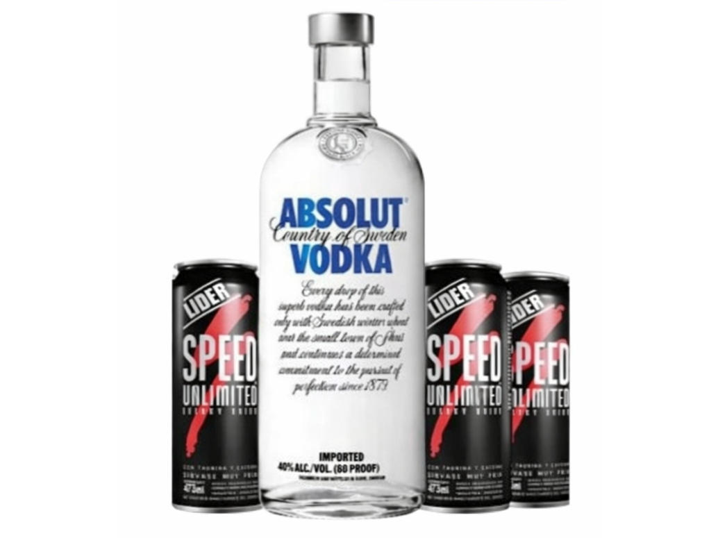 VODKA ABSOLUT TRADICIONAL + 3 SPEED XL