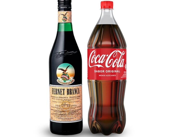FERNET BRANCA 750ML + COCA COLA 2,25L