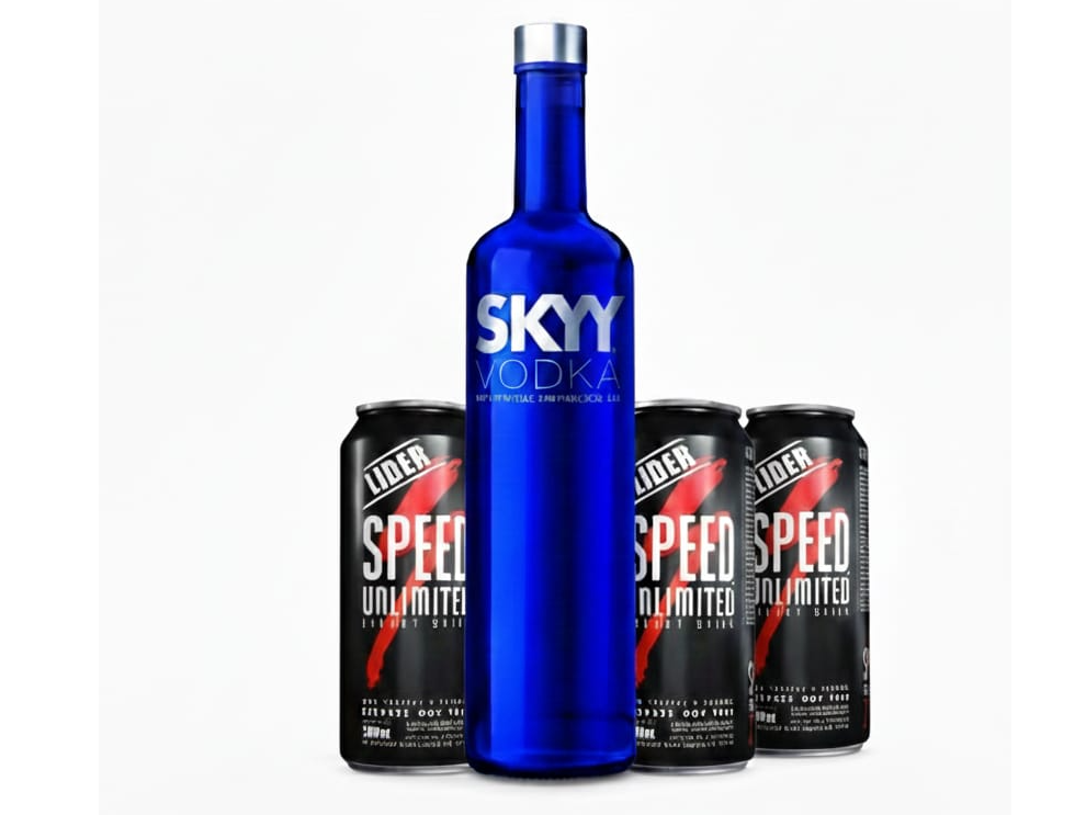 VODKA SKYY RASPBERRY + 3 SPEED XL