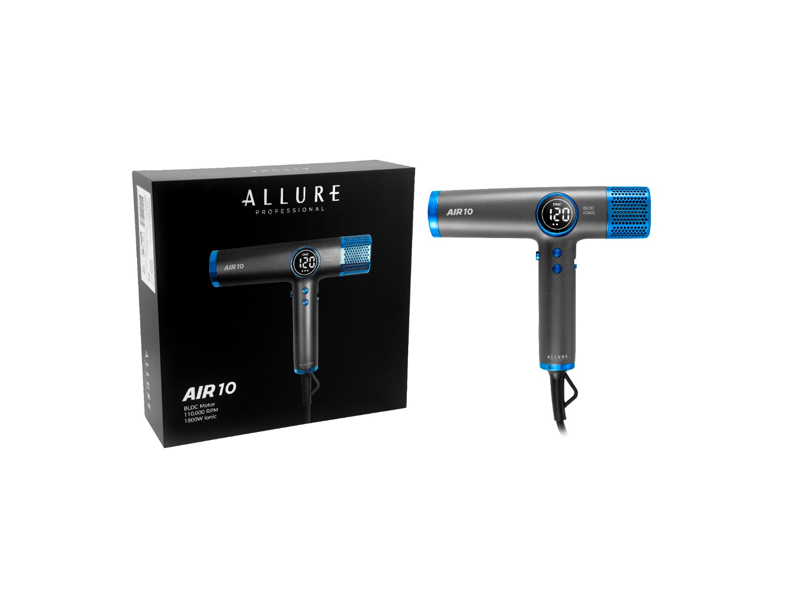 ALLURE Secador de pelo AIR10  IÓNICO  110.000 RPM