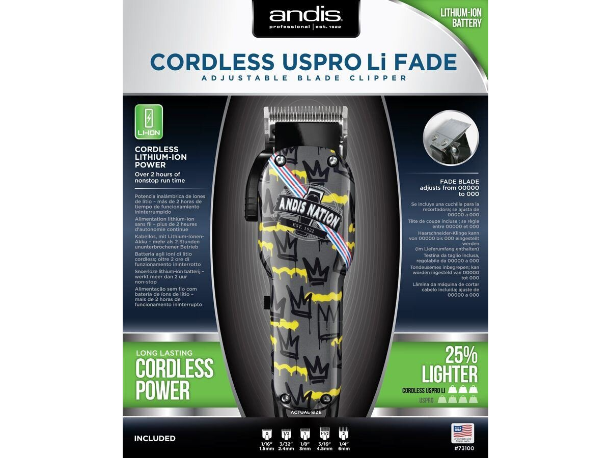 ANDIS CORDLESS USPRO LI FADE CLIPPER
