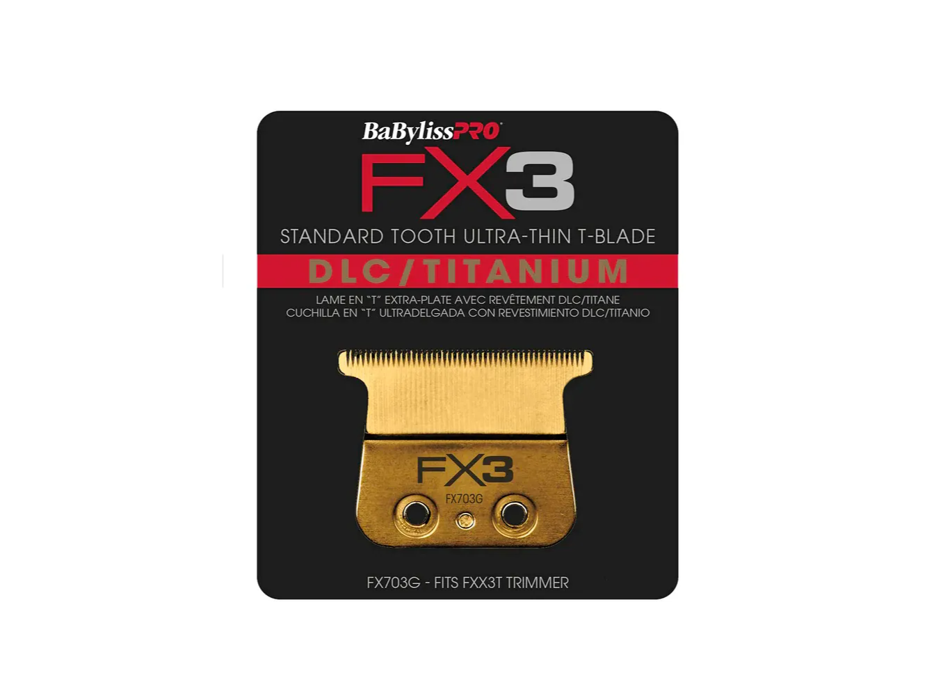 BABYLISS PRO Cuchilla en "T" FX703G para Trimmer FX3 Ferrari