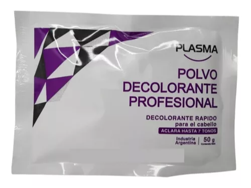 NUEVO!!!POLVO DECOLORANTE PLASMA BLONDIE ACLARA HASTA 7 TONOS x 50gr