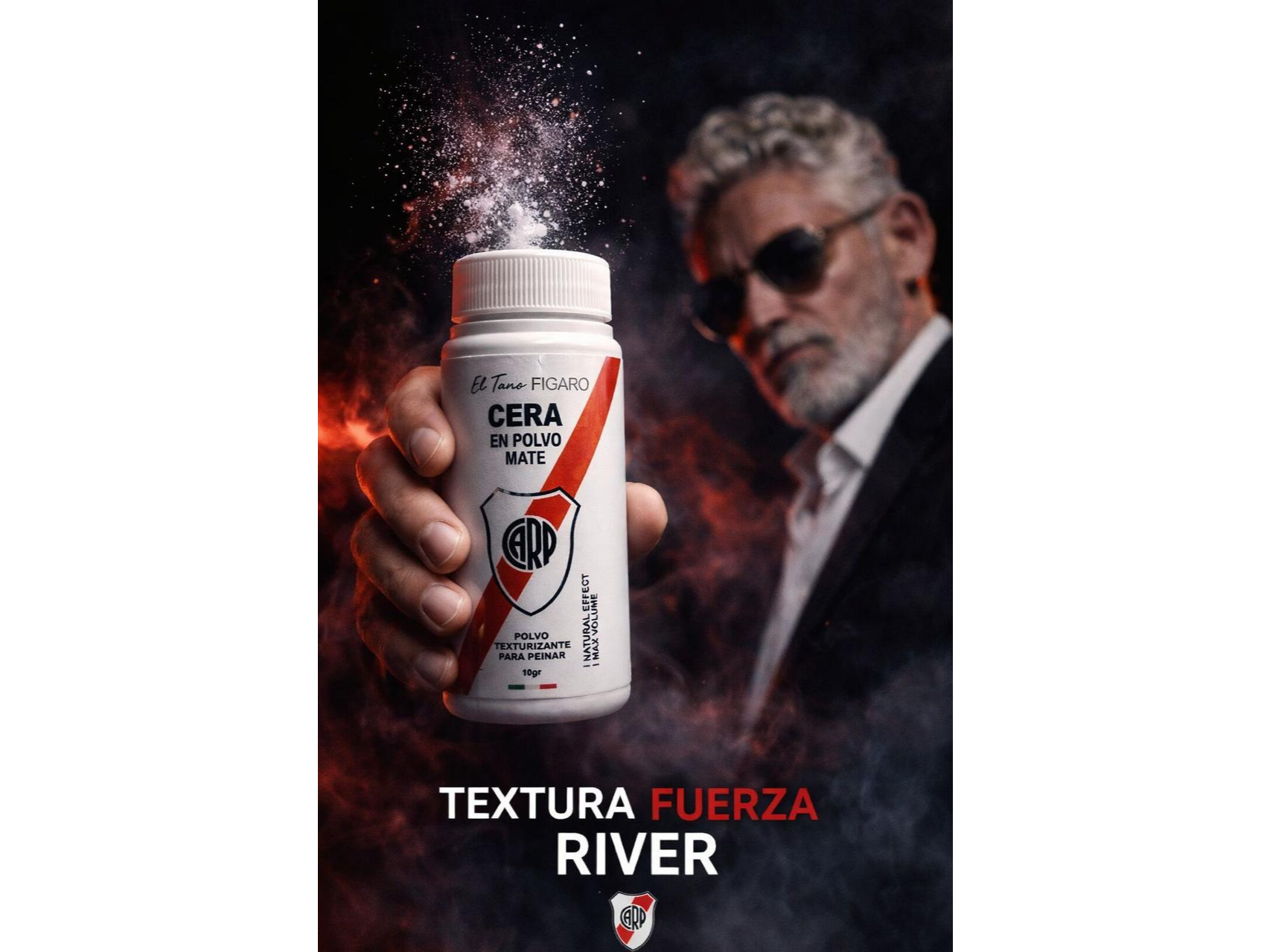 POLVO TEXTURIZADOR RIVER 15gr ( Producto oficial River Plate)!!!