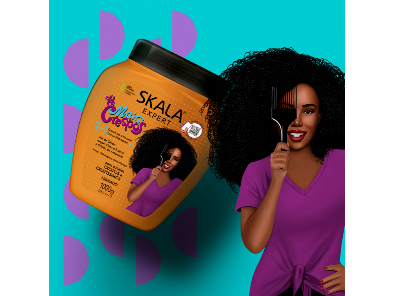 NUEVO!!! Skala - Mais Crespos Crema de Tratamiento Capilar 1000g