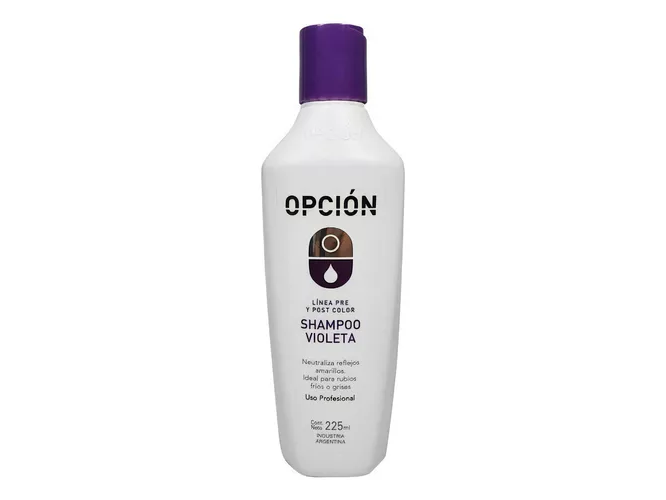 NUEVO!!! OPCION SHAMPOO MATIZADOR VIOLETA 225gr