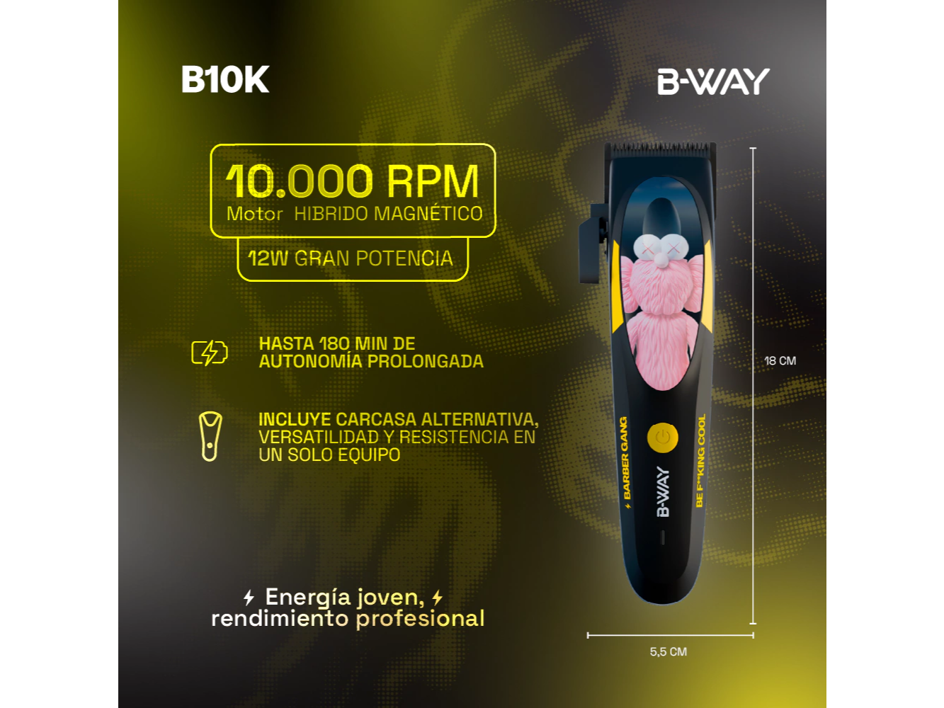 NUEVA!!! B WAY CLIPPER B10k nueva tecnologia!!!