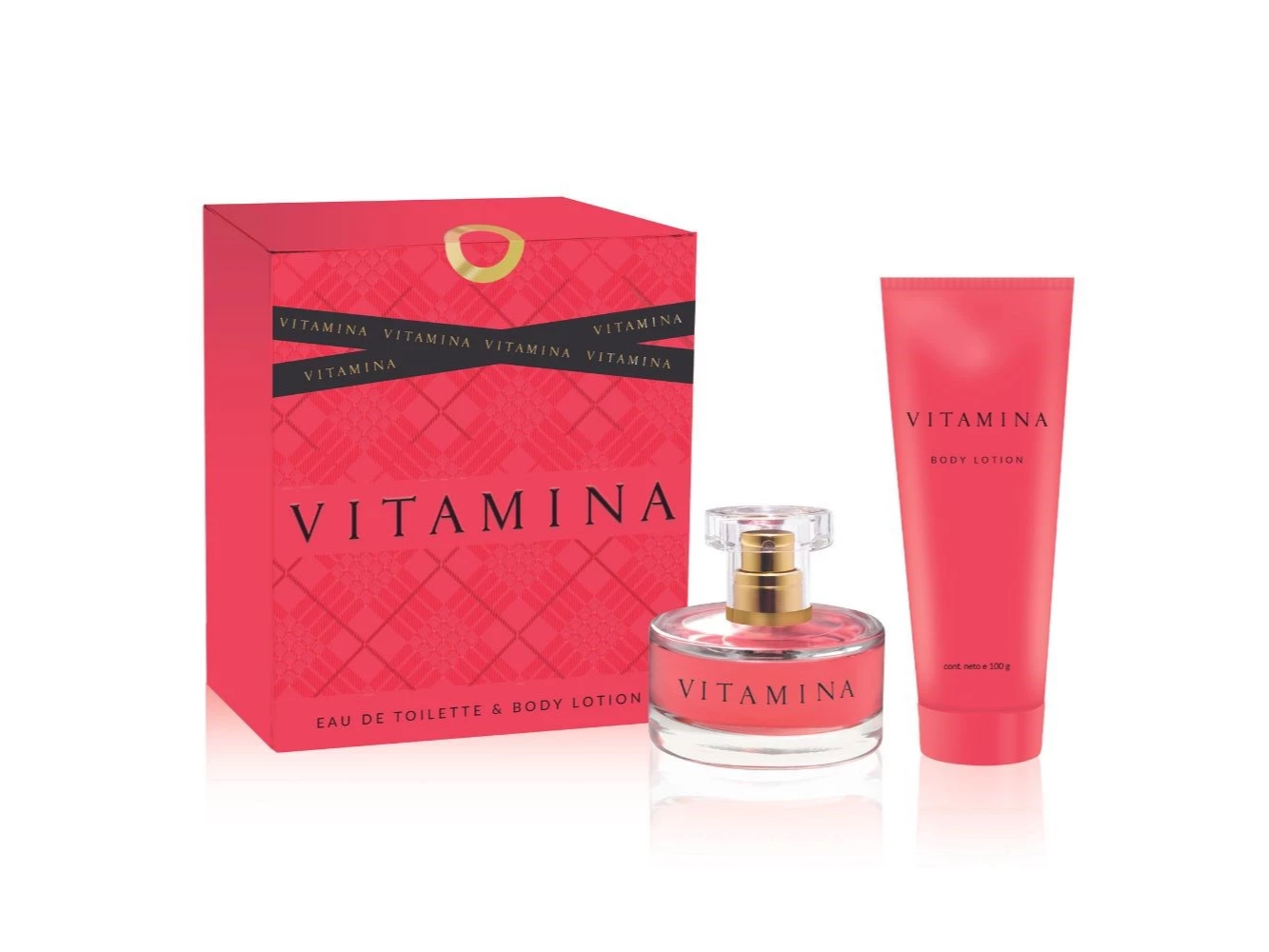 NUEVO!!!Set Vitamina Edt 60 ml + Body Lotion 2 Unid