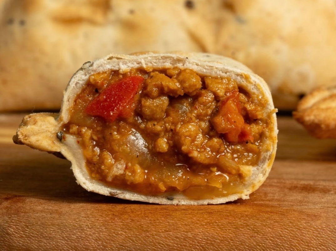 Empanada de carne vegetal de Presto empanadas y pizzas