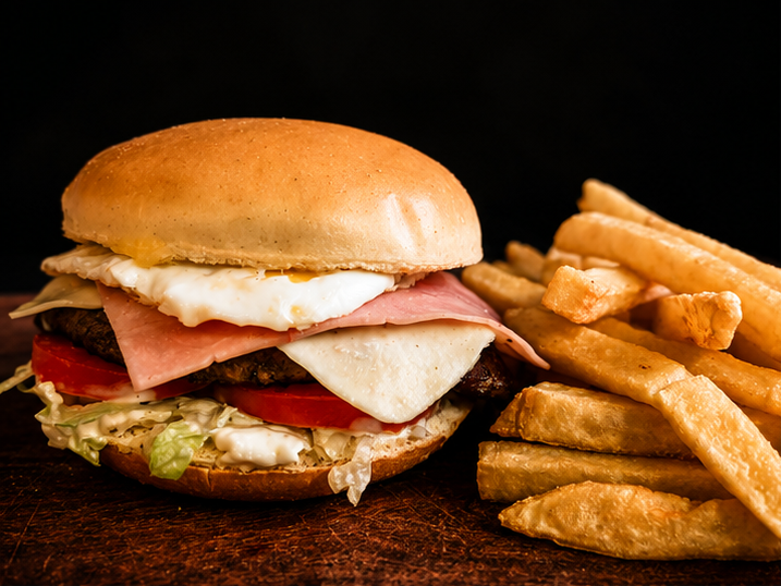 TRES Hamburguesas Completas