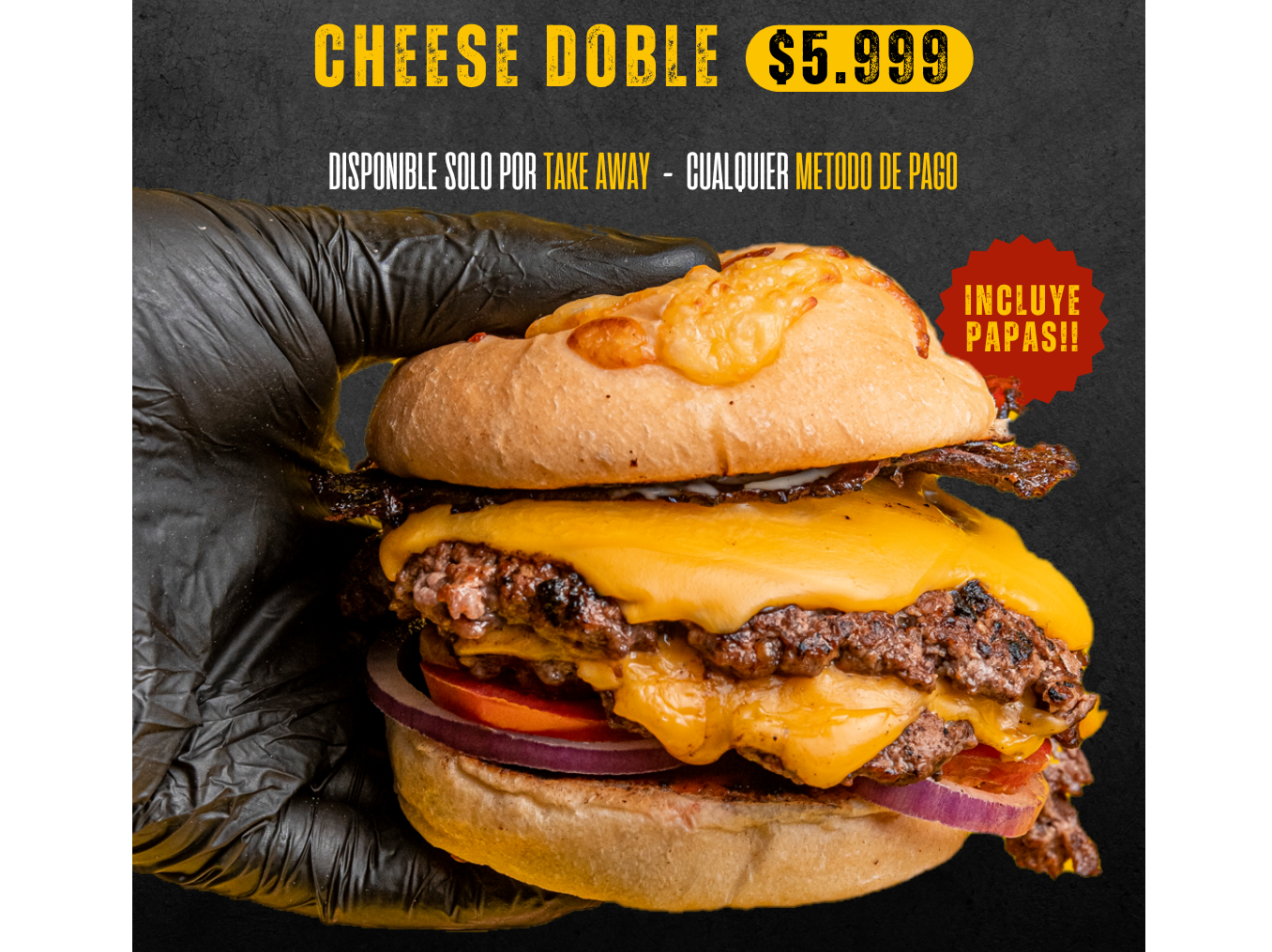 2 CHEESE SIMPLES CON PAPAS