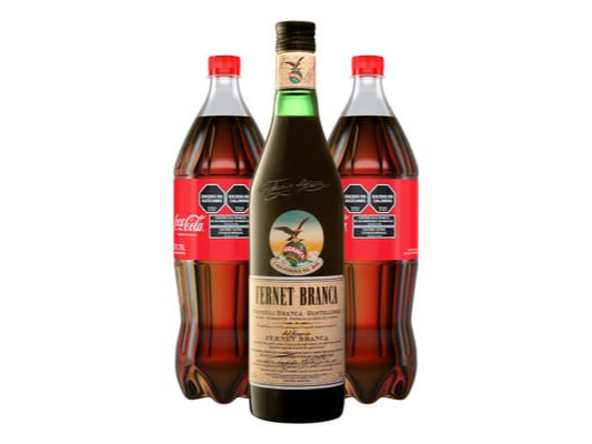 Fernet Branca 750ml + 2 Coca Cola 1,5L