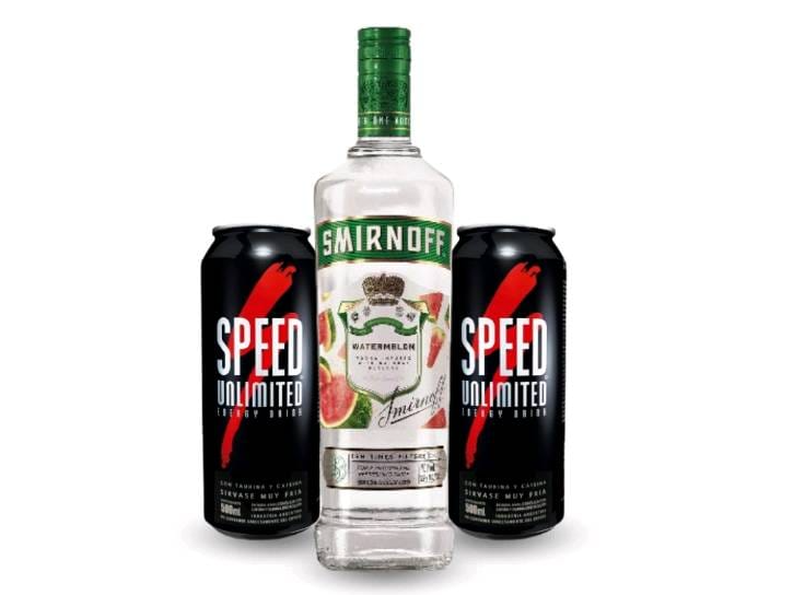 Vodka Smirnoff Saborizado + 2 speed XL