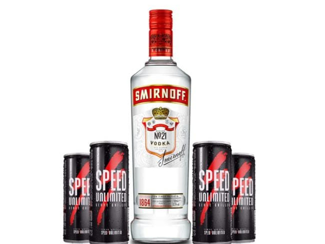 Vodka Smirnoff Saborizado + 4 speed XL