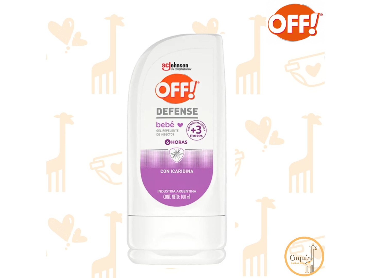 Off Defensa Bebe Gel +3 Meses x 100 ML