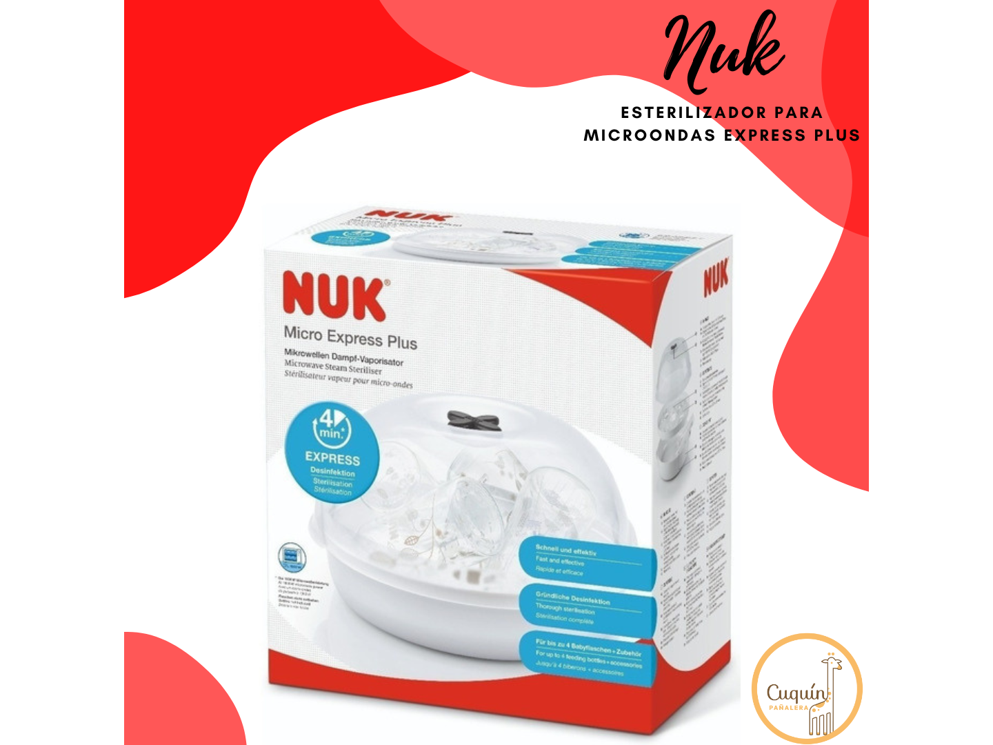 Nuk Esterelizador de Microonda Express Plus