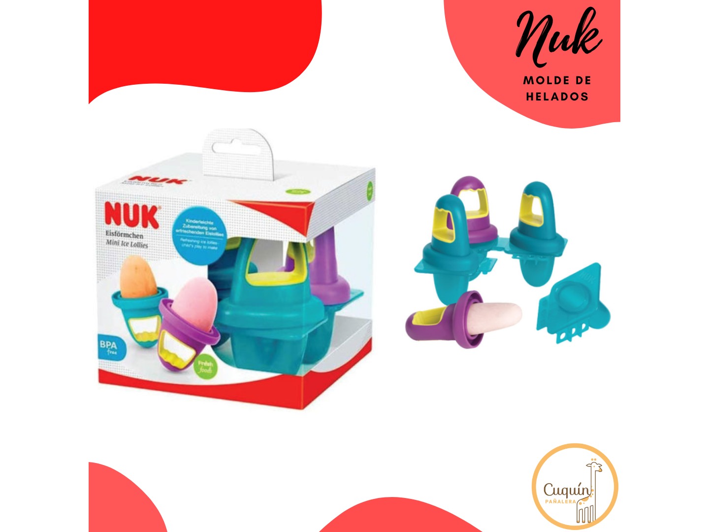 Nuk Molde para Helado