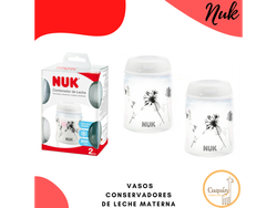 Nuk Vaso Conservador Leche Materna x 2