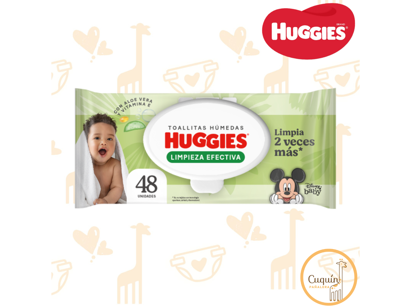 Huggies Limp. Efectiva C/ Tapa