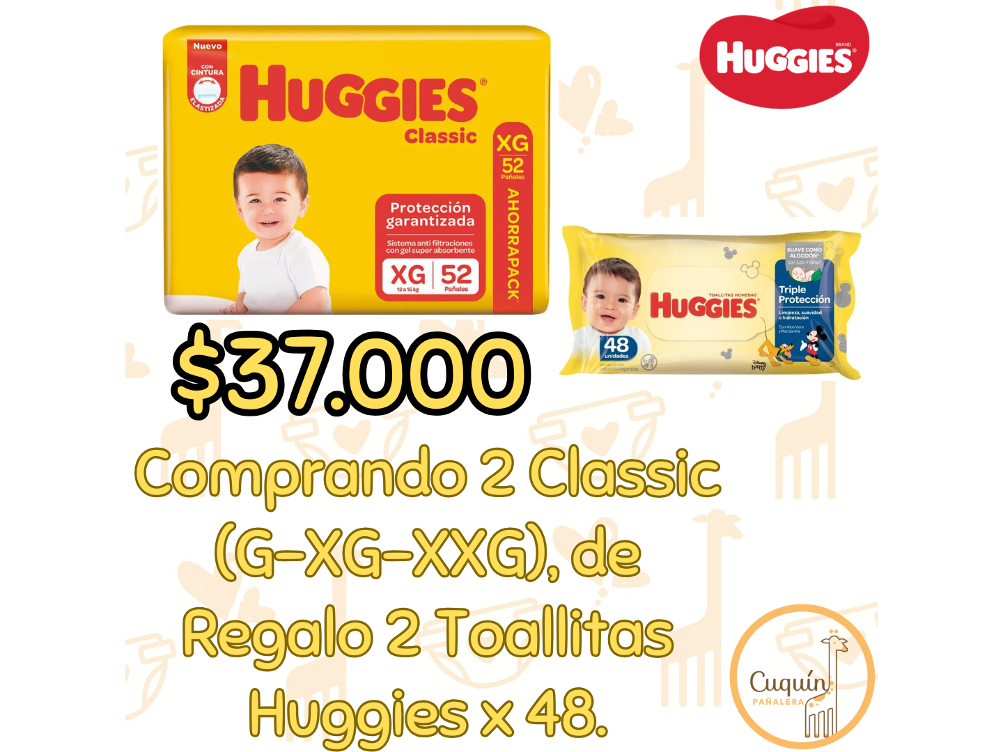 Huggies Classic + Toallita