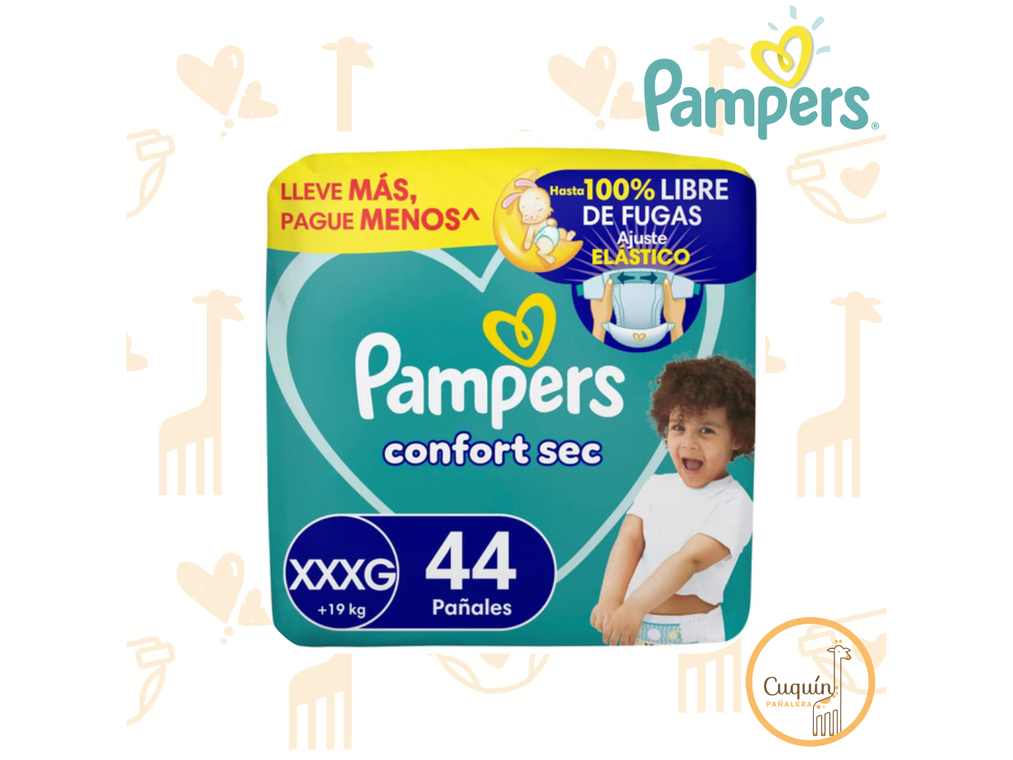 Pampers Confort Sec XXXG