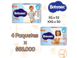 4 Paq. Babysec Ultra Soft