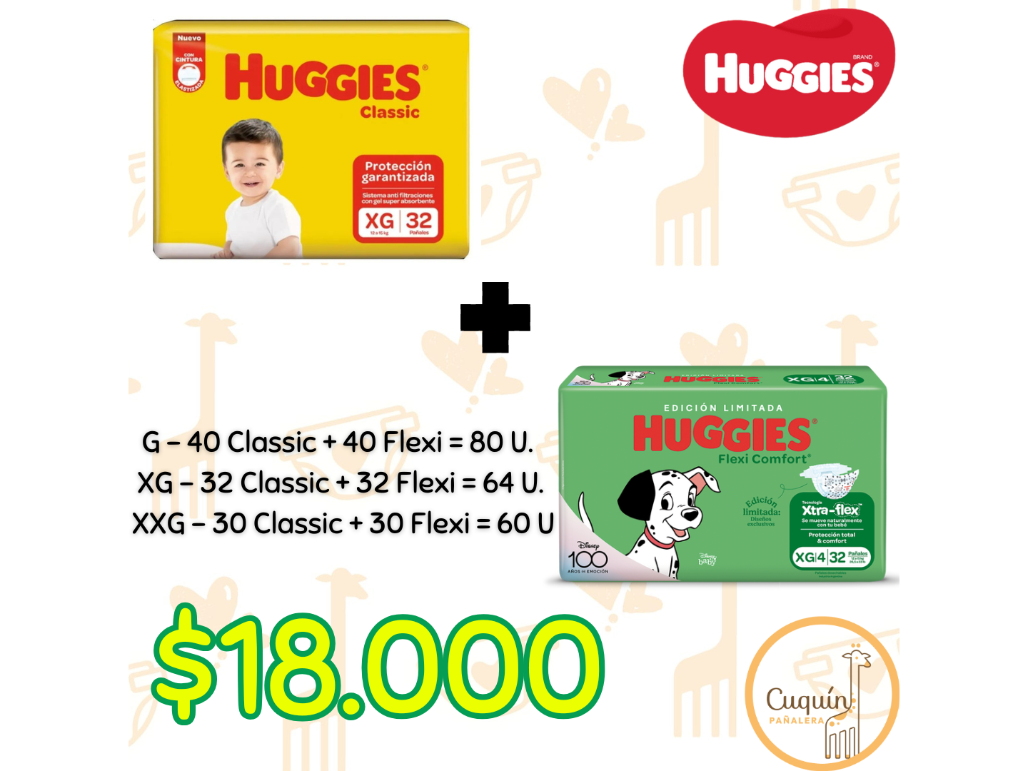 Huggies Classic + Flexi Comfort