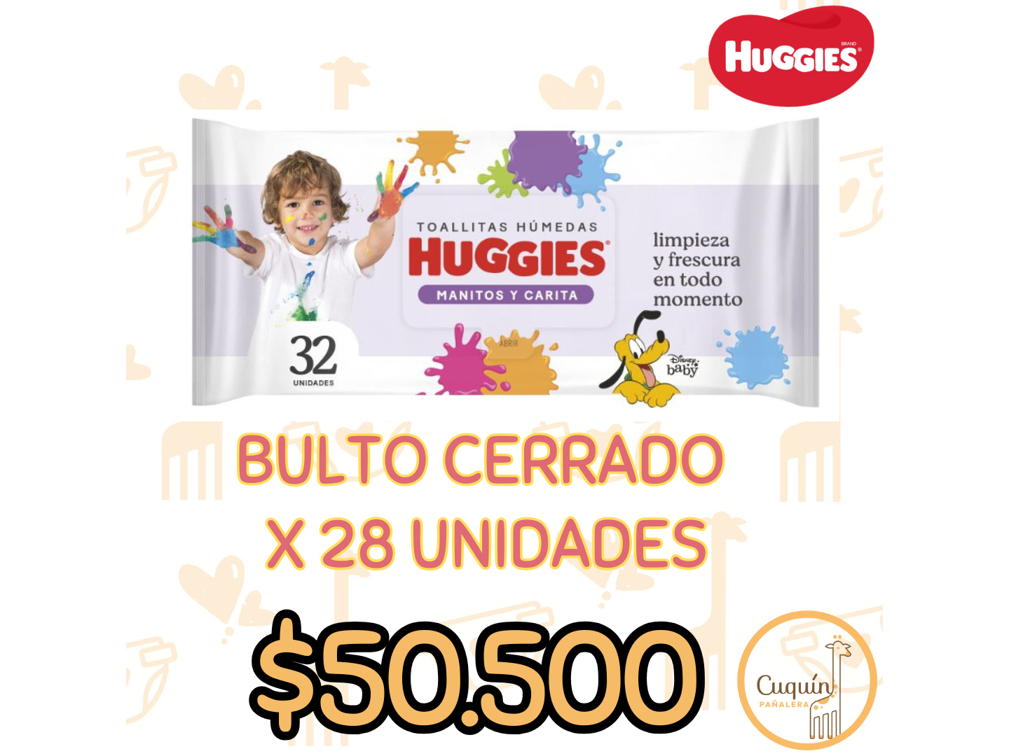 Toalla Humeda Huggies x 32 U.