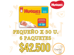 Huggies Classic P x 6 Paquetes