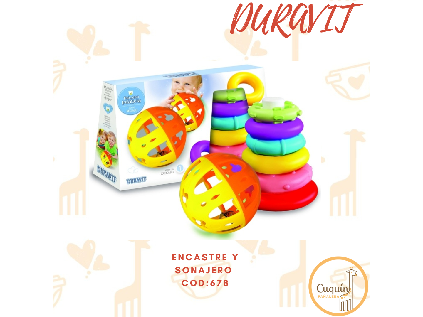 678-Anillos y  Sonajero